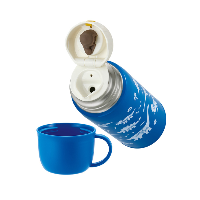 サーモス 真空断熱2ウェイボトル 600ml ブルーブラウン FJJ-602WF-BLBW 水筒 スポーツボトル