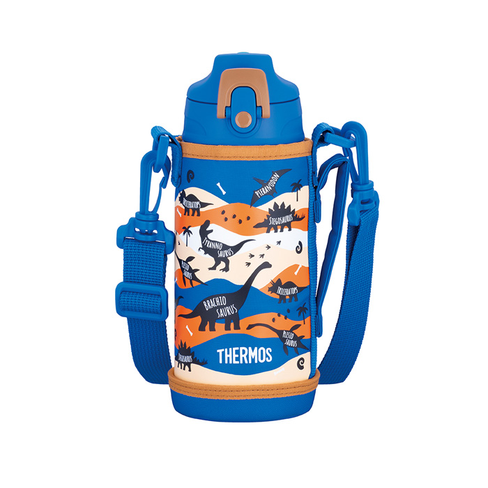 サーモス 真空断熱2ウェイボトル 600ml ブルーブラウン FJJ-602WF-BLBW 水筒 スポーツボトル