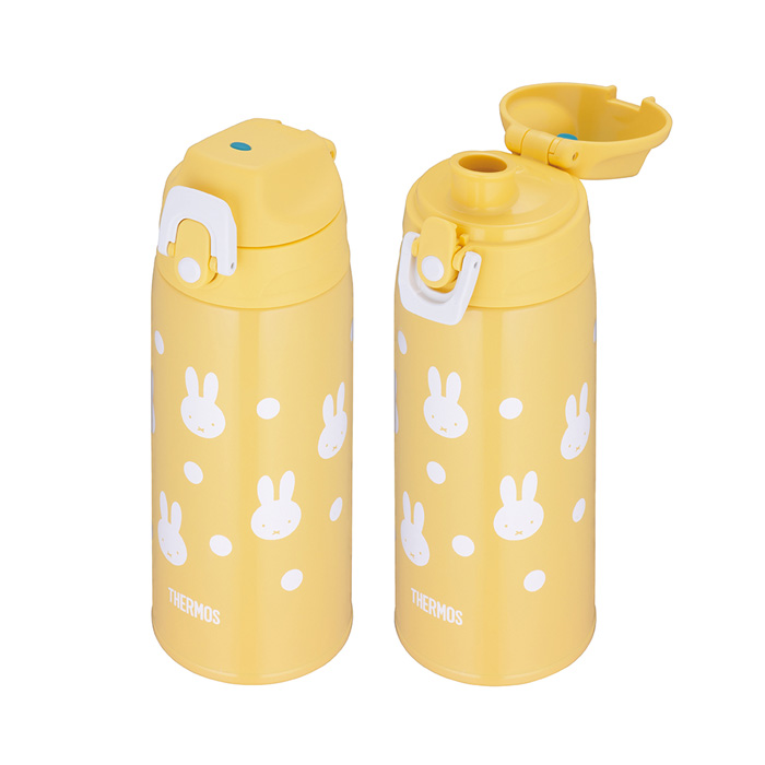 サーモス 真空断熱2ウェイボトル 600ml イエローホワイト ミッフィー FJJ-602WFB-YWH 水筒 スポーツボトル