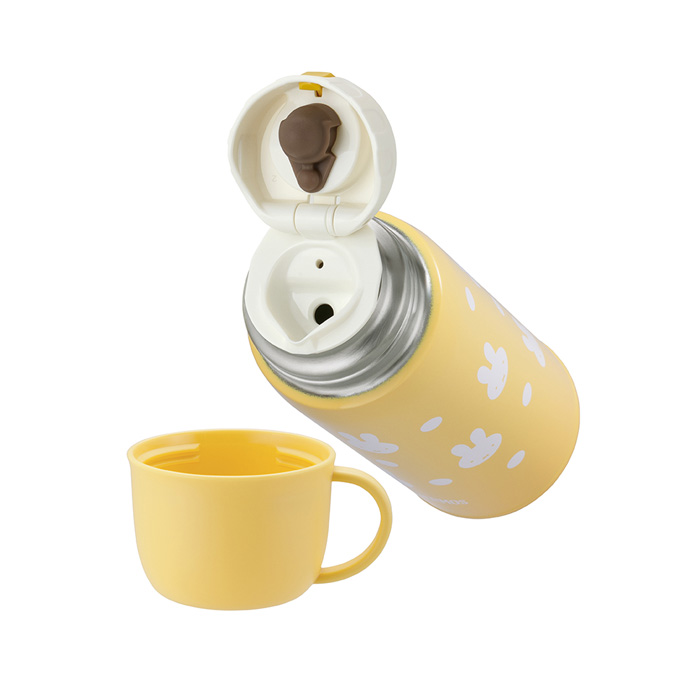 サーモス 真空断熱2ウェイボトル 600ml イエローホワイト ミッフィー FJJ-602WFB-YWH 水筒 スポーツボトル