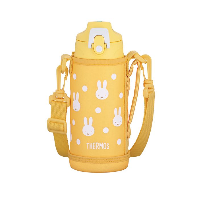 サーモス 真空断熱2ウェイボトル 600ml イエローホワイト ミッフィー FJJ-602WFB-YWH 水筒 スポーツボトル