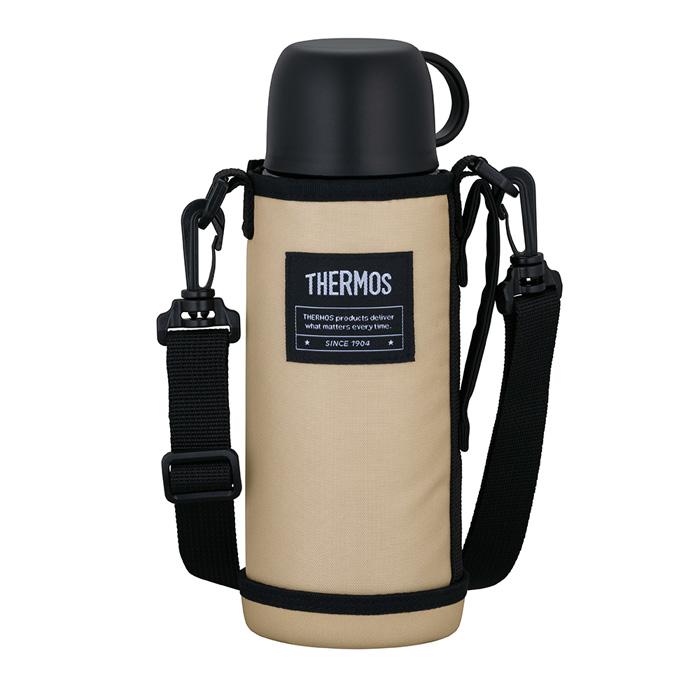 サーモス 真空断熱2ウェイボトル 800ml ベージュブラック FJJ-802WF-BEBK 水筒 スポーツボトル