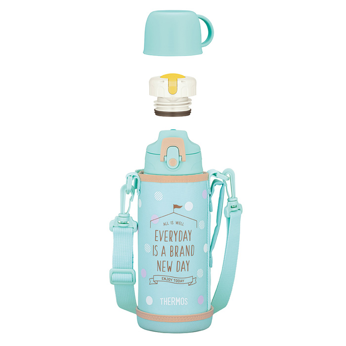 サーモス 真空断熱2ウェイボトル 800ml ミントベージュ FJJ-802WF-MBE 水筒 スポーツボトル