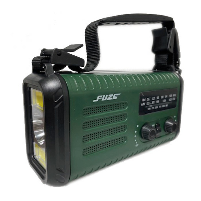 derctvue FUZE 多機能防災ラジオ AM/ワイドFM放送 20000mAh バッテリー FRB200D3G ダークグリーン