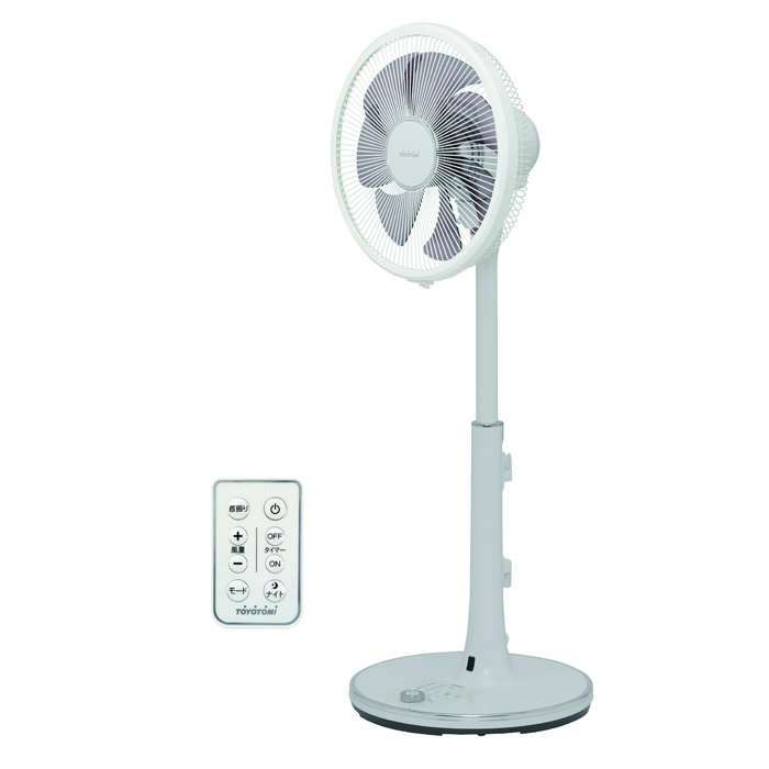 トヨトミ 扇風機 ハイポジション リモコン付き リビング扇風機 FS-H30P-W ホワイト