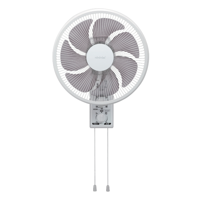 トヨトミ 壁掛け扇風機 メカ式 風量調節3段階 FW-30R-W