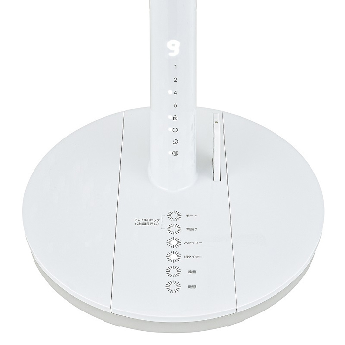 おおたけ 扇風機 DCモーター リビング扇風機 フルリモコン GF-DC325FR-W ホワイト