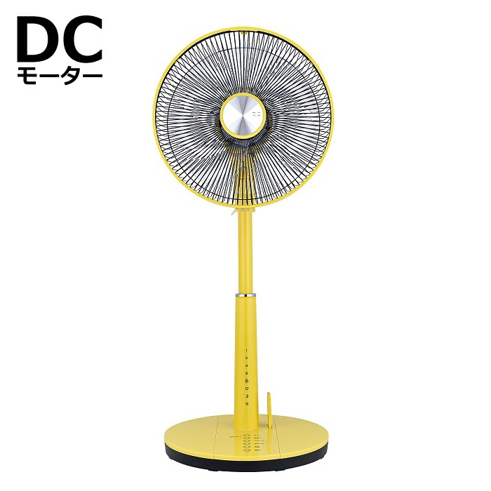 おおたけ 扇風機 DCモーター リビング扇風機 フルリモコン GF-DC325FR-Y イエロー