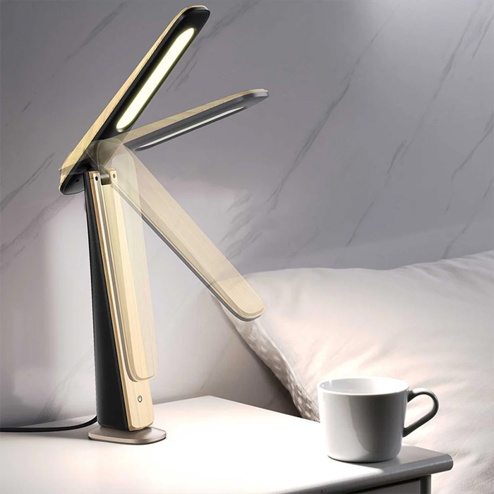 MotoM モトム デスクライト 竹でつくった環境にやさしいLEDデスクスタンド GST017B ブラック オリンピア照明