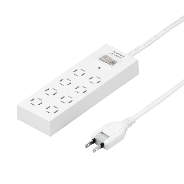 YAZAWA ヤザワ OAタップ コンセント革命8個口 雷ガード付 ブレーカースイッチ付 白 2m H5BK812WH ホワイト ヤザワコーポレーション
