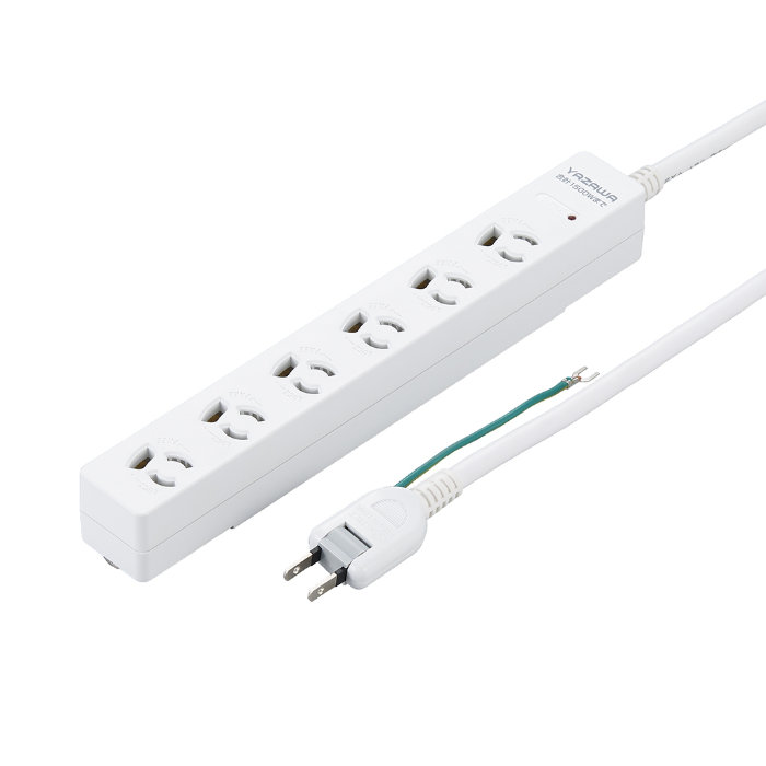 YAZAWA ヤザワ OAタップ 3P抜け止めマグネットフック付 タップ 6個口 5m 白 H5HJKNP605WH ホワイト ヤザワコーポレーション