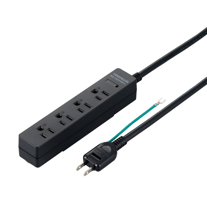 YAZAWA ヤザワ OAタップ 3Pマグネットフック付 タップ 4個口 5m 黒 H5HJKP405BK ブラック ヤザワコーポレーション