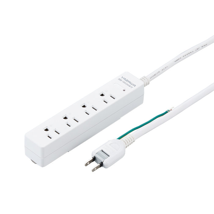 YAZAWA ヤザワ OAタップ 3Pマグネットフック付 タップ 4個口 5m 白 H5HJKP405WH ホワイト ヤザワコーポレーション