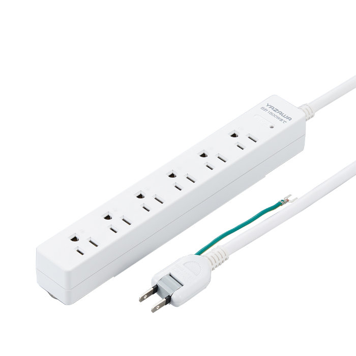 YAZAWA ヤザワ OAタップ 3Pマグネットフック付 タップ 6個口 5m 白 H5HJKP605WH ホワイト ヤザワコーポレーション