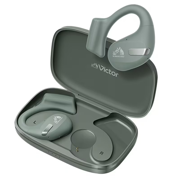 ビクター フックタイプ完全ワイヤレスイヤホン nearphones HA-NP50T-G セージグリーン Victor