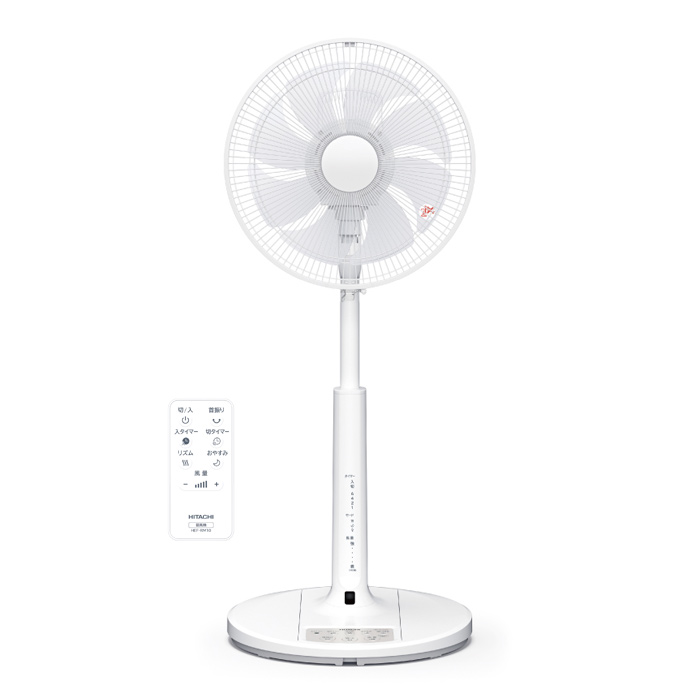 日立 扇風機 DCモーター 8枚羽根 リビング扇 うちわ風 HEF