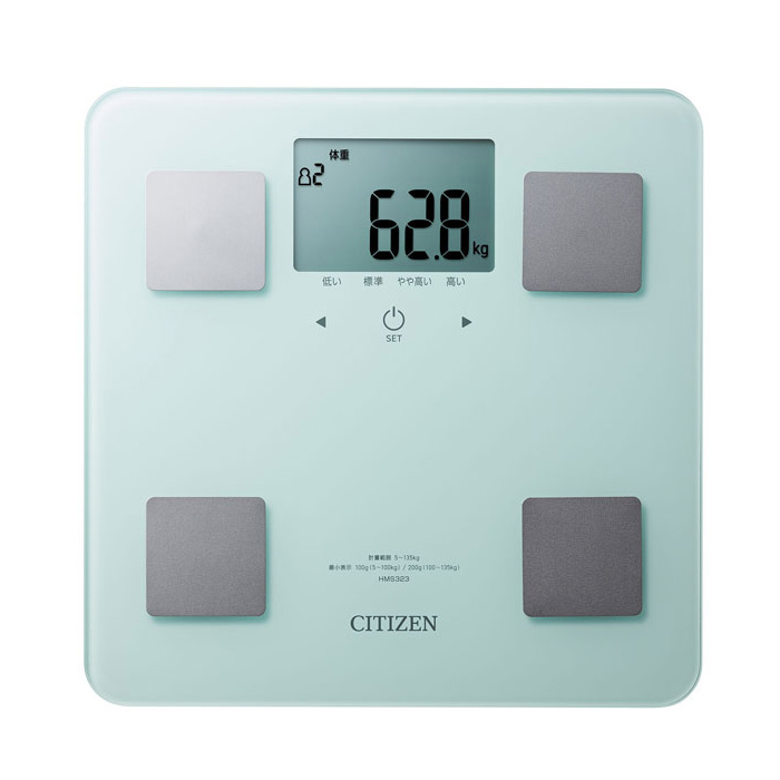 シチズン 体組成計 体重計 体脂肪計 CITIZEN HMS323-PM ペパーミント