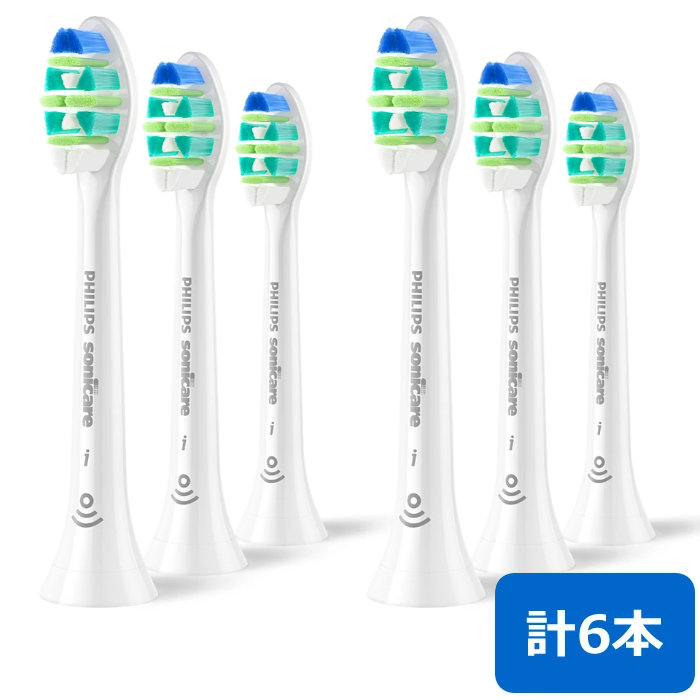 【2セット】フィリップス ソニッケアー専用 替えブラシ インターケアー ブラシヘッド HX9003/14 3本組×2セット(計6本) HX9003-14-2SET ホワイト【メール便】