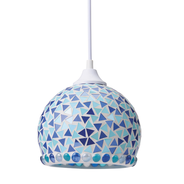 イシグロ モザイク ペンダントライトL メンシェイ I-21258 ブルー
