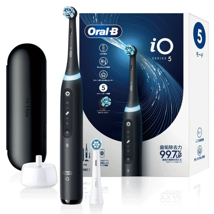 ブラウン 電動歯ブラシ オーラルB iO5 IOG52J62KBK マットブラック / 黒