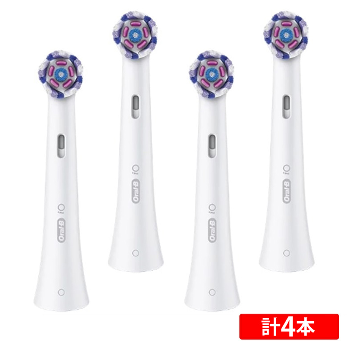 【2セット】ブラウン オーラルB iOシリーズ専用 電動歯ブラシ用 替えブラシ 2本入 2本入×2セット （計4本） ラディアントホワイト IORBWW-2EL-2SET