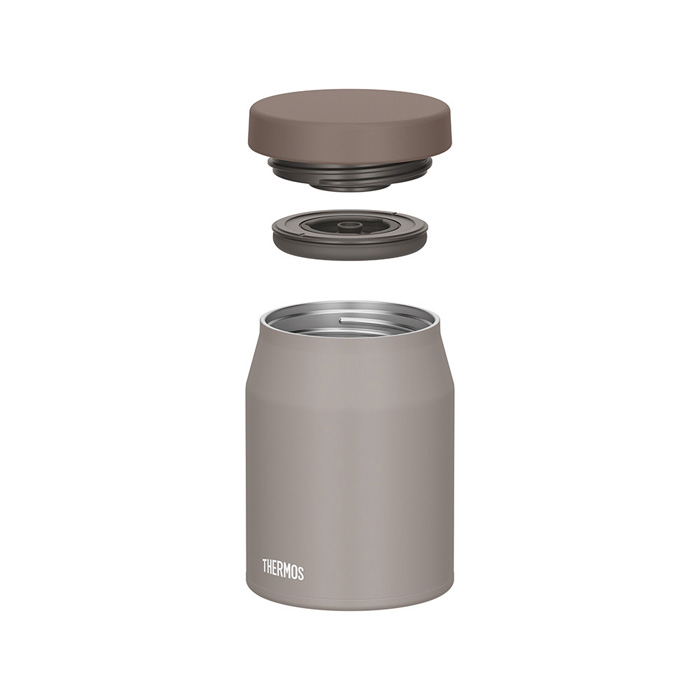 サーモス 真空断熱スープジャー 400ml グレージュ JEF-400-GG