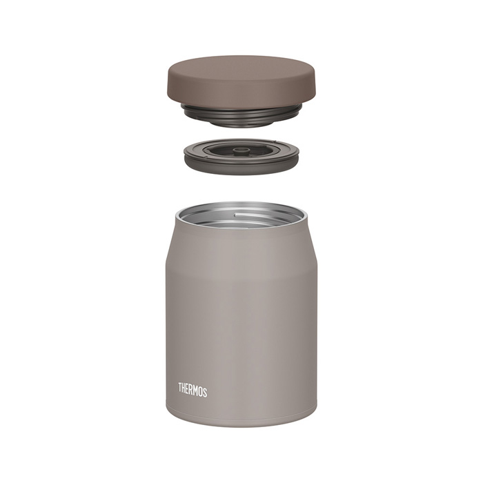 サーモス 真空断熱スープジャー 500ml グレージュ JEF-500-GG