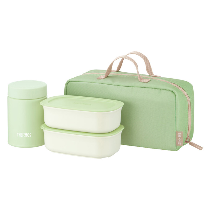 サーモス 真空断熱スープランチセット 200ml ダスティグリーン JEH-800-DTG