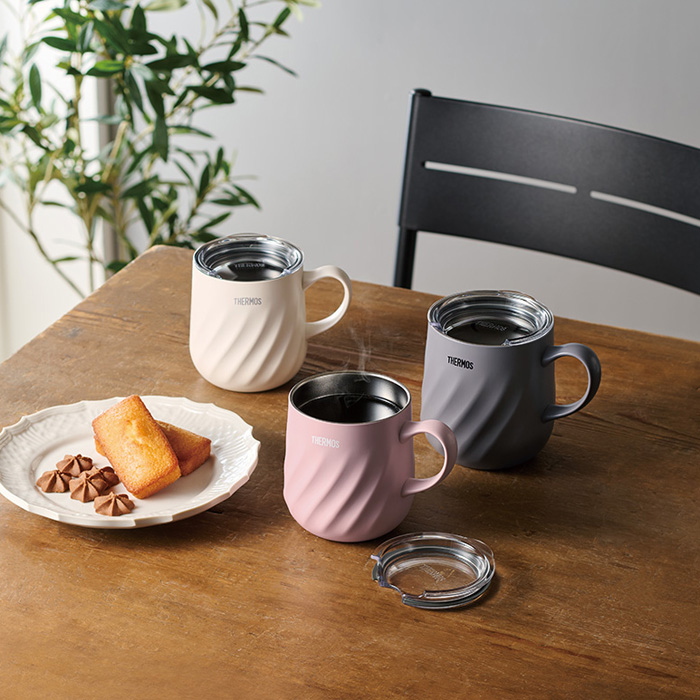 サーモス 真空断熱マグカップ 450ml ダークグレー JTD-450-DGY