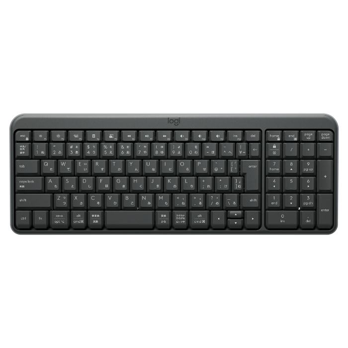 logicool ワイヤレスキーボード K250 Compact Bluetooth Wireless Keyboard ロジクール K250GR グラファイト