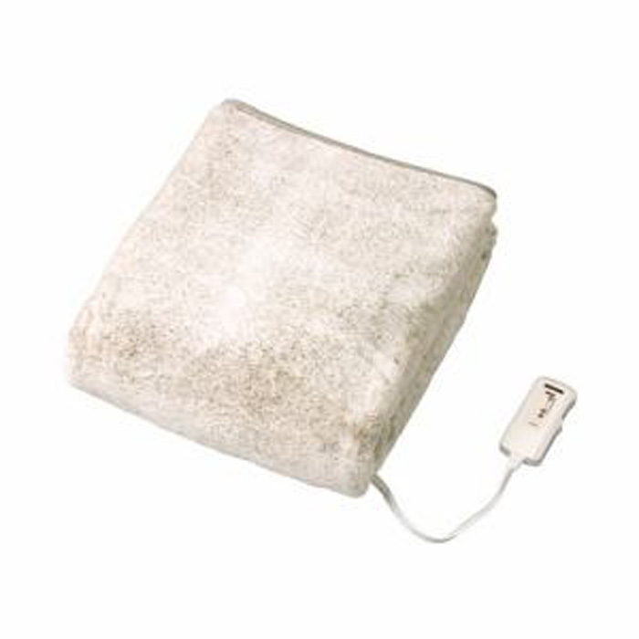 コイズミ 電気掛敷毛布 ラビットファー調 KDK-75251R 水洗いOK KDK75251R 電気毛布