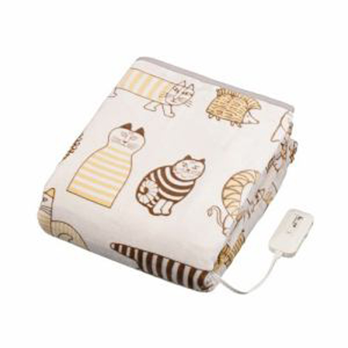 コイズミ 電気掛敷毛布 リサ・ラーソン マイキー＆フレンズ柄 KDK-L504 水洗いOK ダニ退治 室温センサー搭載 KDKL504 電気毛布