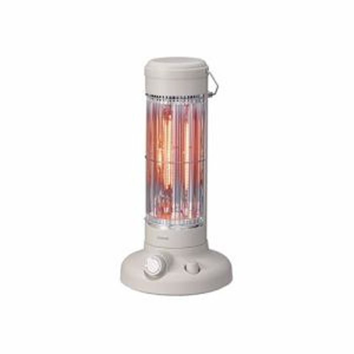 コイズミ 遠赤電気ストーブ カーボンヒーター KKH-0651/C 二重安全転倒スイッチ搭載 ベージュ KKH0651C