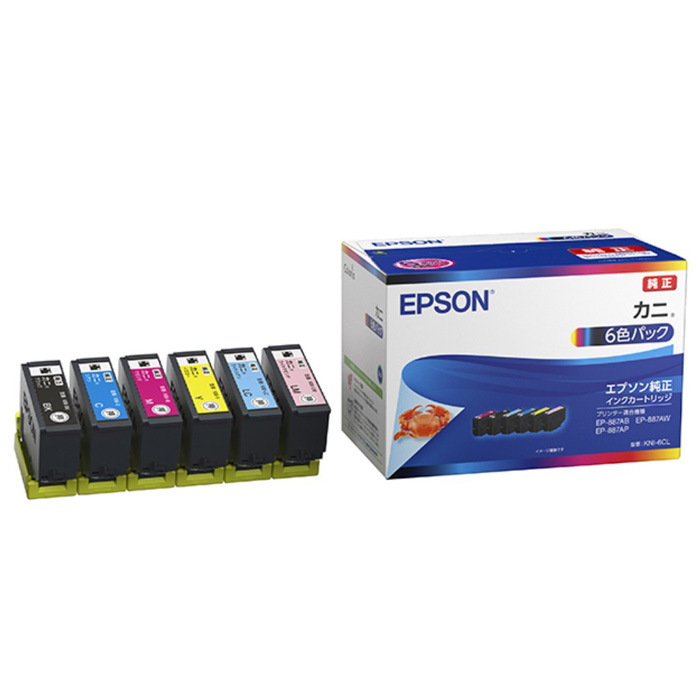 エプソン 純正 インクカートリッジ カニ 6色パック KNI-6CL