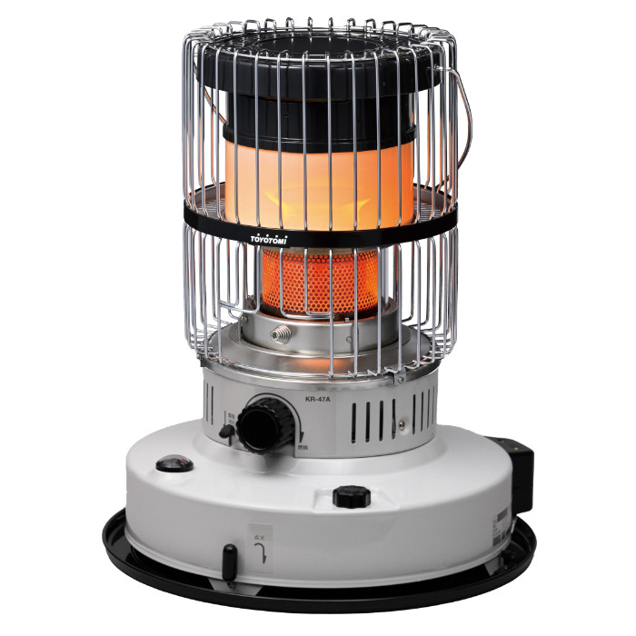 トヨトミ 対流形石油ストーブ ダブルクリーンタイプ KR-47A-W ホワイト TOYOTOMI