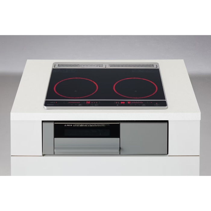 パナソニック IHクッキングヒーター 60cm ビルトインタイプ KZ-F1W6CL ブラック/グレー