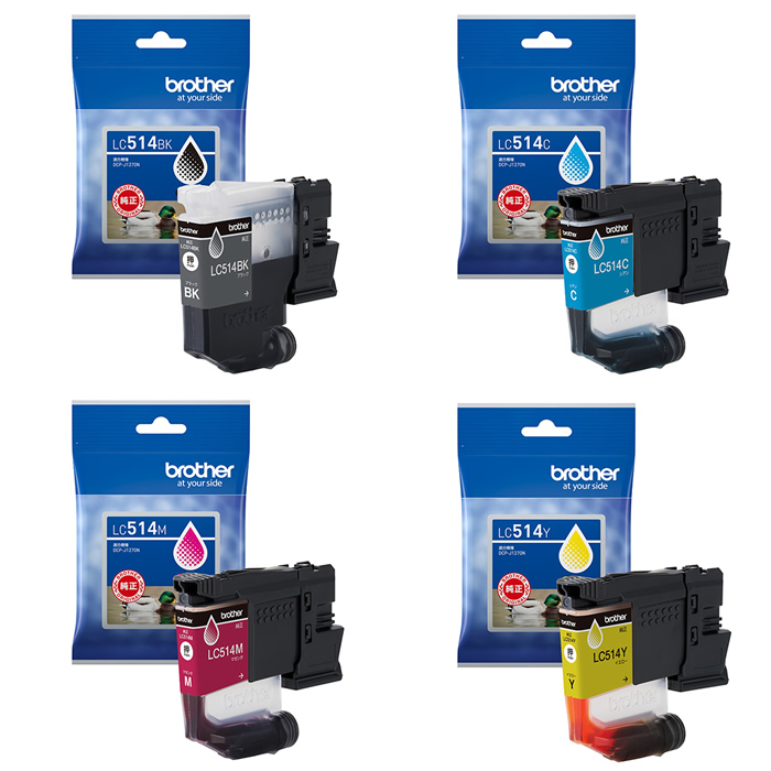 セット】ブラザー 純正 LC514 インクカートリッジ オリジナル 4色