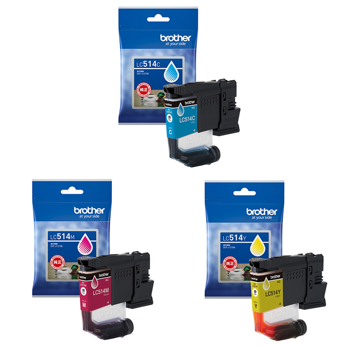 6216 ブラザー 純正 インクカートリッジ 4色セット LC12-4PK クリック