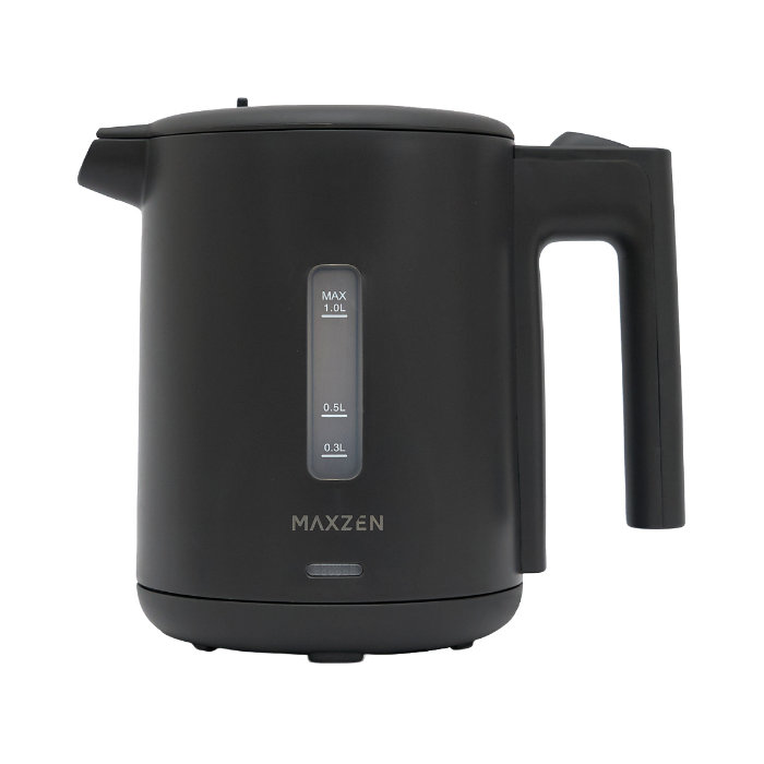マクスゼン 1L ワンタッチ式 電気ケトル MKT10SR01-DGY ダークグレー