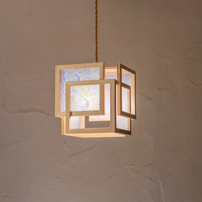 ペンダントライト MOP02-Ac Marmo Acqua 水 マルモ ペンダントライト 新洋電気 和風照明 和室 おしゃれ