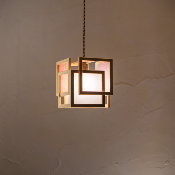 ペンダントライト MOP02-Fi Marmo Fiore 花 マルモ ペンダントライト 新洋電気 和風照明 和室 おしゃれ