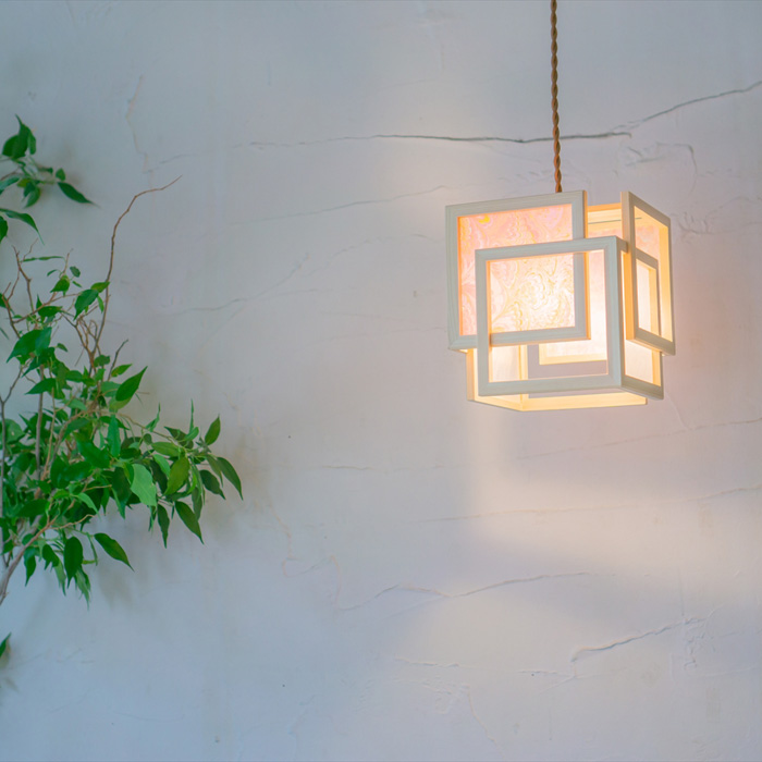 ペンダントライト MOP02-Fi Marmo Fiore 花 マルモ ペンダントライト 新洋電気 和風照明 和室 おしゃれ