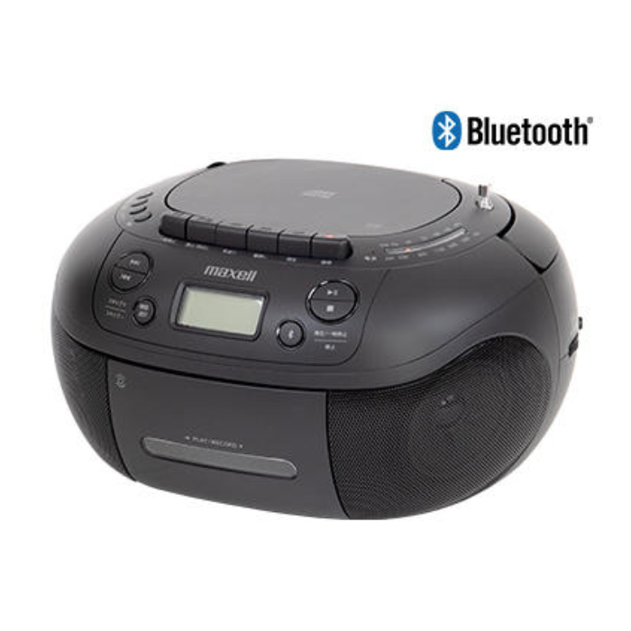 マクセル CDラジカセ Bluetooth対応 CDラジオカセットレコーダー MXCR-200 ブラック