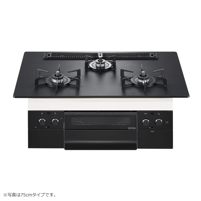 ノーリツ プロパンガス用 60cmビルトインコンロ Orche オルシェ ラックリーナ N3WU3PWAAFBAEC-LPG プラチナブラックアルミトップ