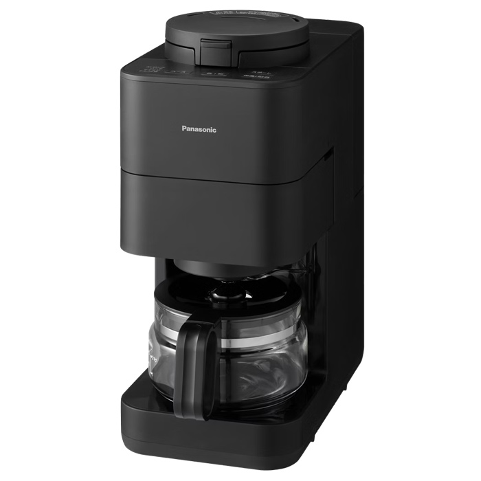 パナソニック 全自動コーヒーメーカー ミル付き 容量4杯 545ml NC-A58-K ブラック