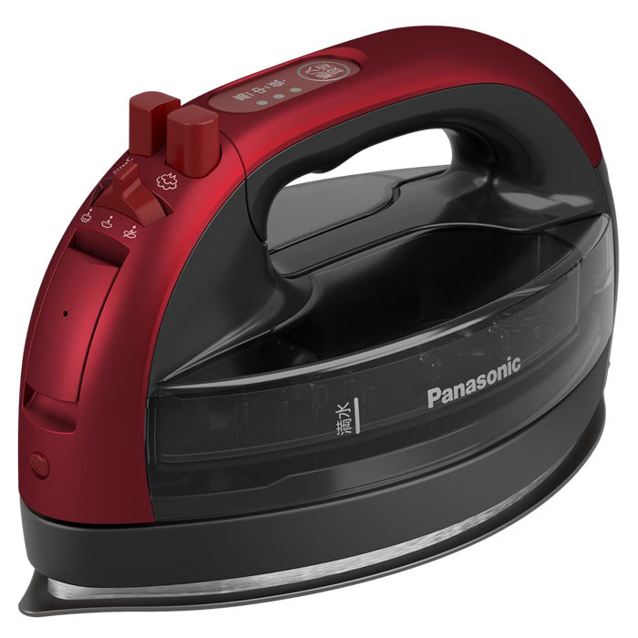 パナソニック コードレススチームアイロン NI-WL609-R レッド Panasonic