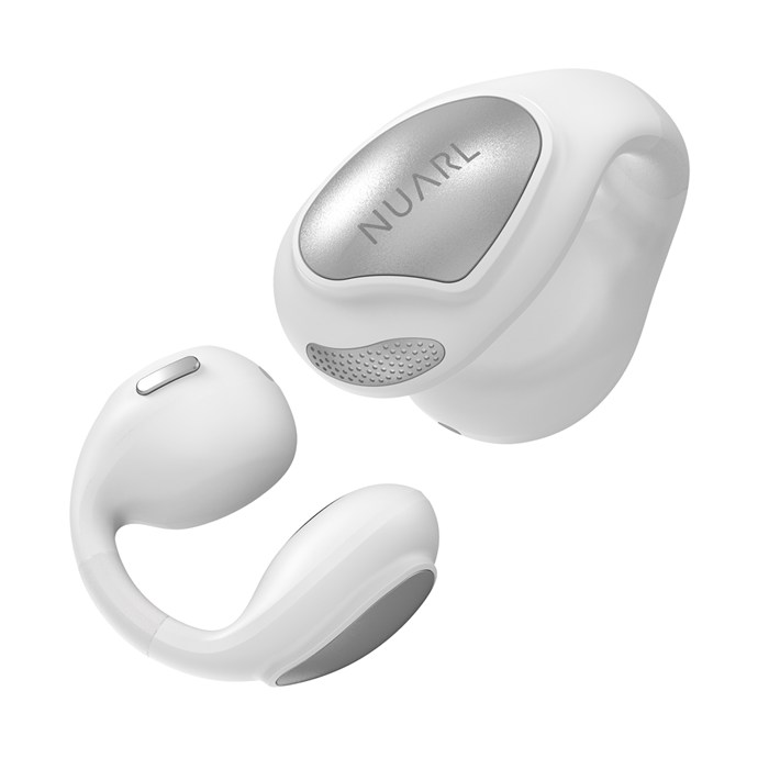 NUARL 完全ワイヤレスイヤホン イヤーカフ型 νClip ニュークリップ AI翻訳 NVCE01-NW ニュートラルホワイト