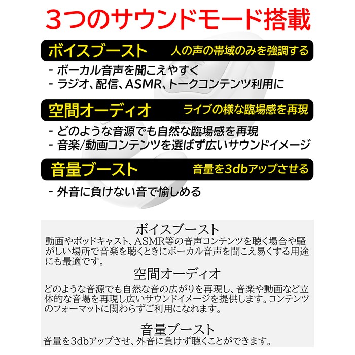 NUARL イヤーカフ型 ワイヤレスイヤホン νClip Standard Edition ニュークリップ NVCSE-NB ナチュラルブラック