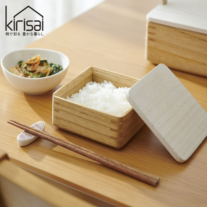 kirisai ごはん茶碗 桐製 桐のレンジでごはん鉢 OSG-1 オスマック 日本製