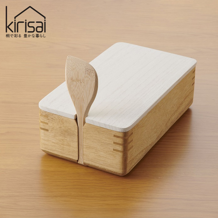 kirisai ごはん おひつ 桐製 桐のレンジでお櫃 しゃもじ付き OSG-2 オスマック 日本製